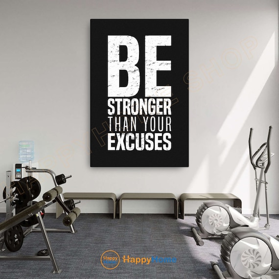 Exercise room wall decor sale