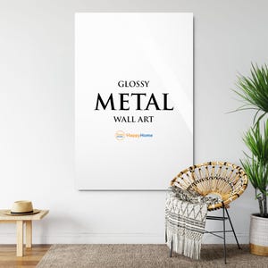 Glossy Metal Wall Art (up to 36 inches) | HappyHome Shop