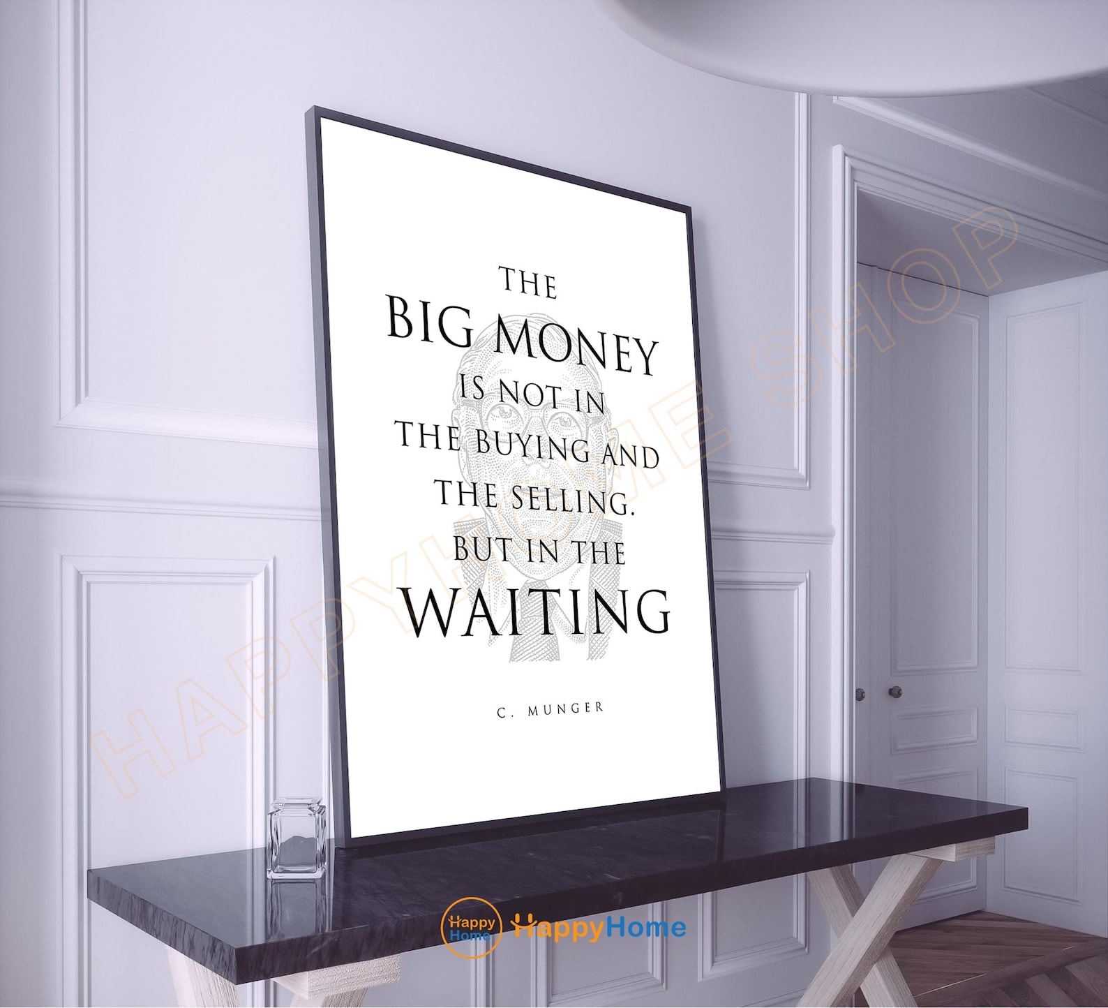 Poster Inversion Mental Models Wall Art the Big Money in the Waiting Billionaire Mindset ...