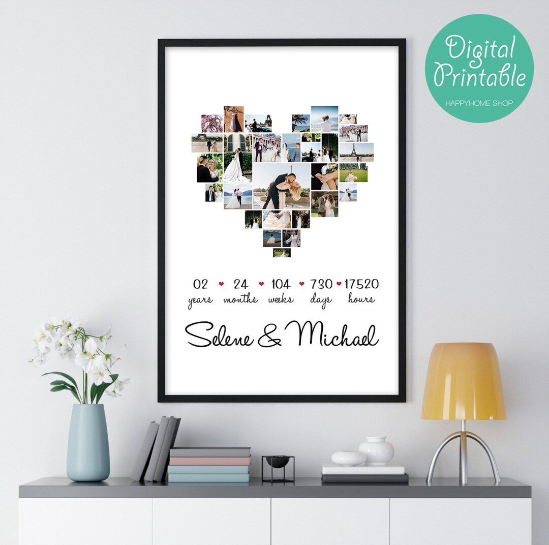 DIGITAL Printable Personalized Anniversary Gift for Wife & Husband ...