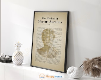 Le citazioni di saggezza di Marco Aurelio, poster di filosofia, stoicismo, citazioni motivazionali, stampe stoiche ispiratrici, decorazioni per la casa - PC58