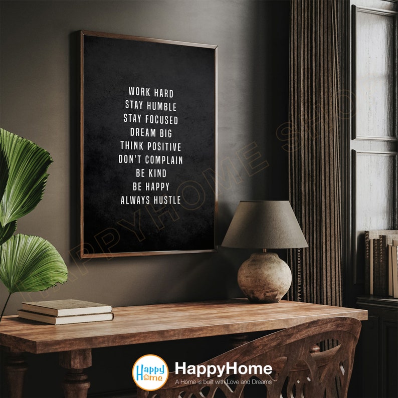 Motivational Wall Art Inspirational Print Art Positive Affirmation ...