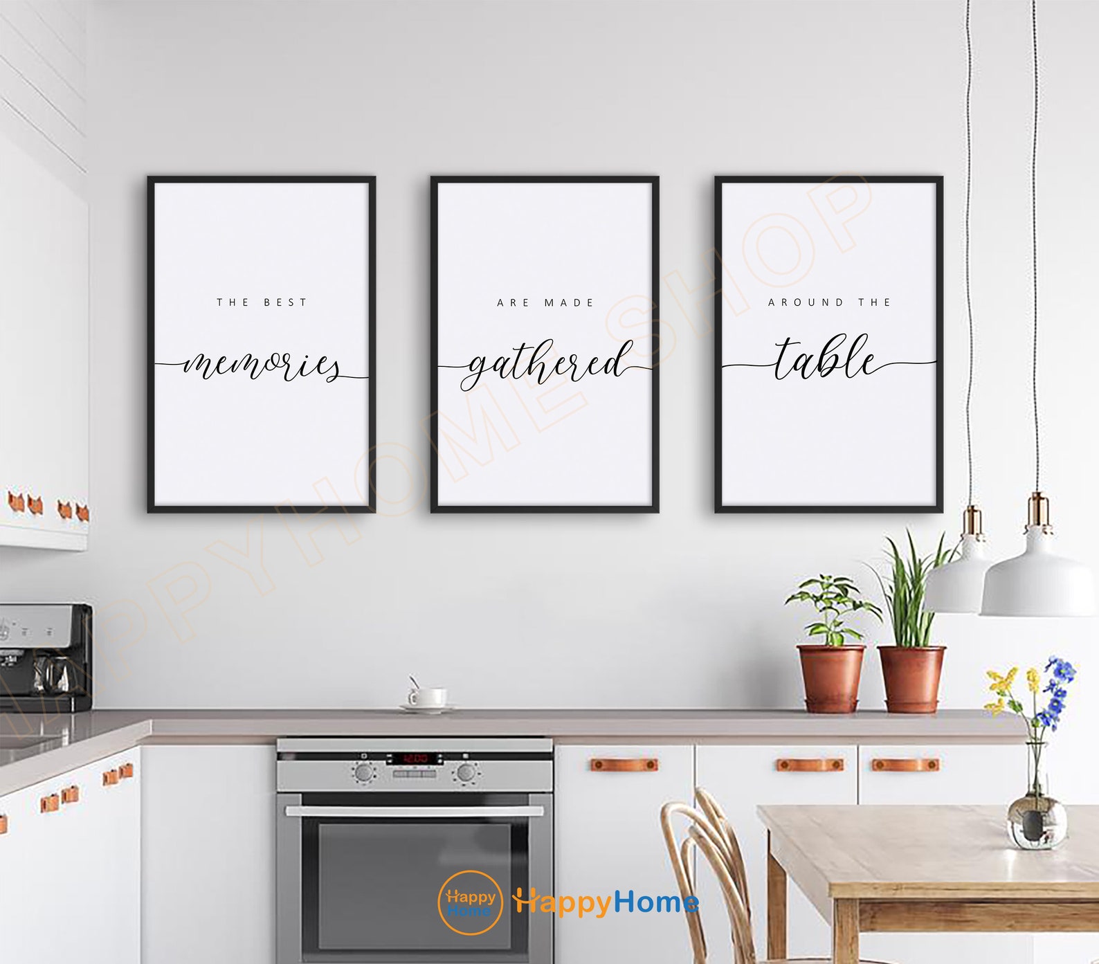 beige kitchen prints, dining room prints, set of 3,... Kitchen Wall Decor Dining Room Prints Dining Room Wall Art Farmhouse ...