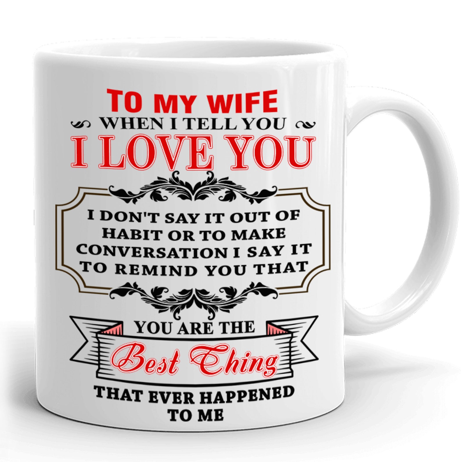 To my Wife Mug Love Gift for Wife You are the Best Thing | Etsy
