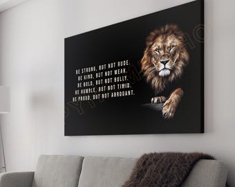 Lion Wall Art Make No Mistake Motivational Quotes Inspirational