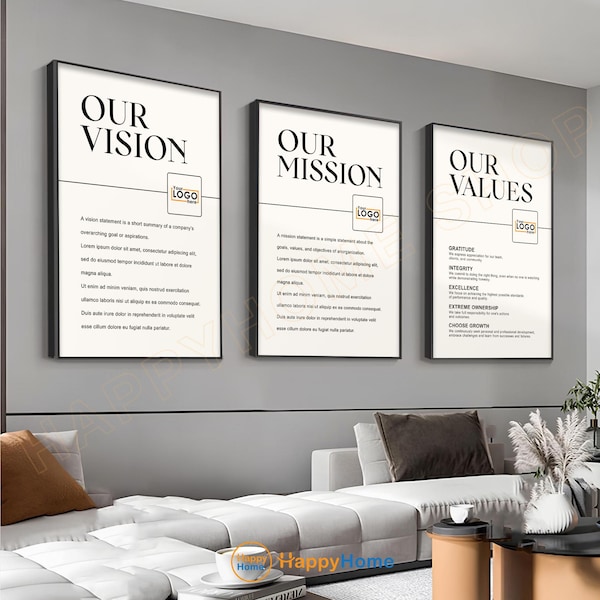 Mission and Vision Statement Poster - Etsy