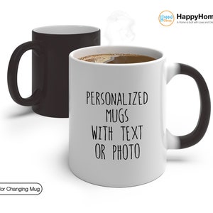 Personalized Color Changing Mug Design Your Own Mug  Custom Name Mug Custom Magic Mug Personalised Coffee Mug With Sayings Tea Coffee Cup