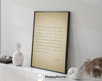 Don't Let Your Fire Go Out Wall Art Novel Page Art Literature Poster Motivational Quotes Inspirational Print Home Art Office Decor -P777