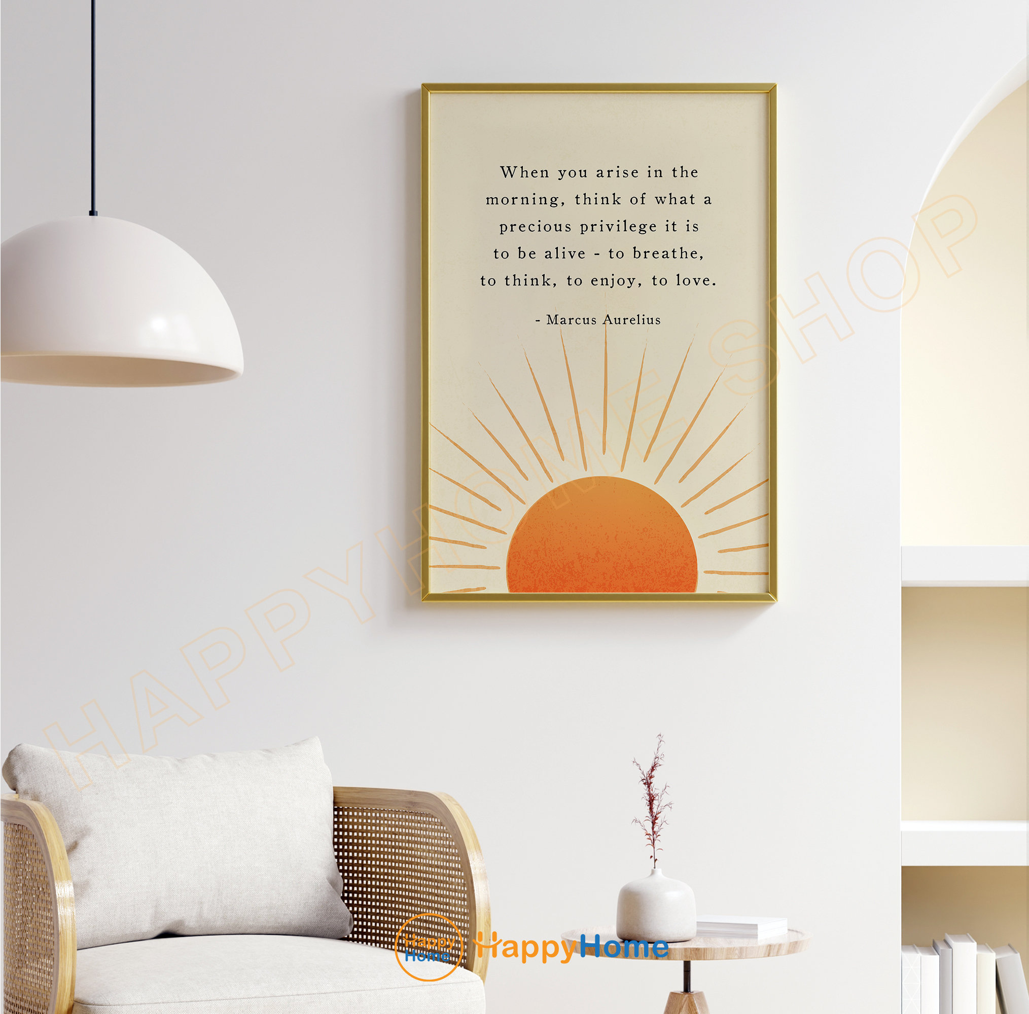 Marcus Aurelius Quote Wall Art When You Arise in the Morning Motivational Quote Inspirational Prints Home Art Decor P857 Etsy