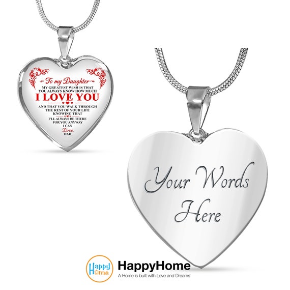 Daddy daughter necklace hot sale