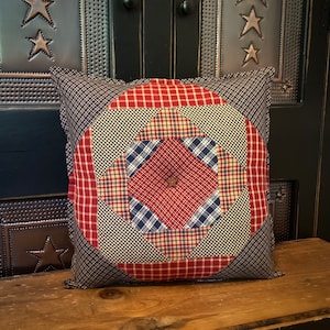 Primitive Americana Accent Pillow