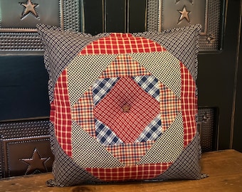 Primitive Americana Accent Pillow