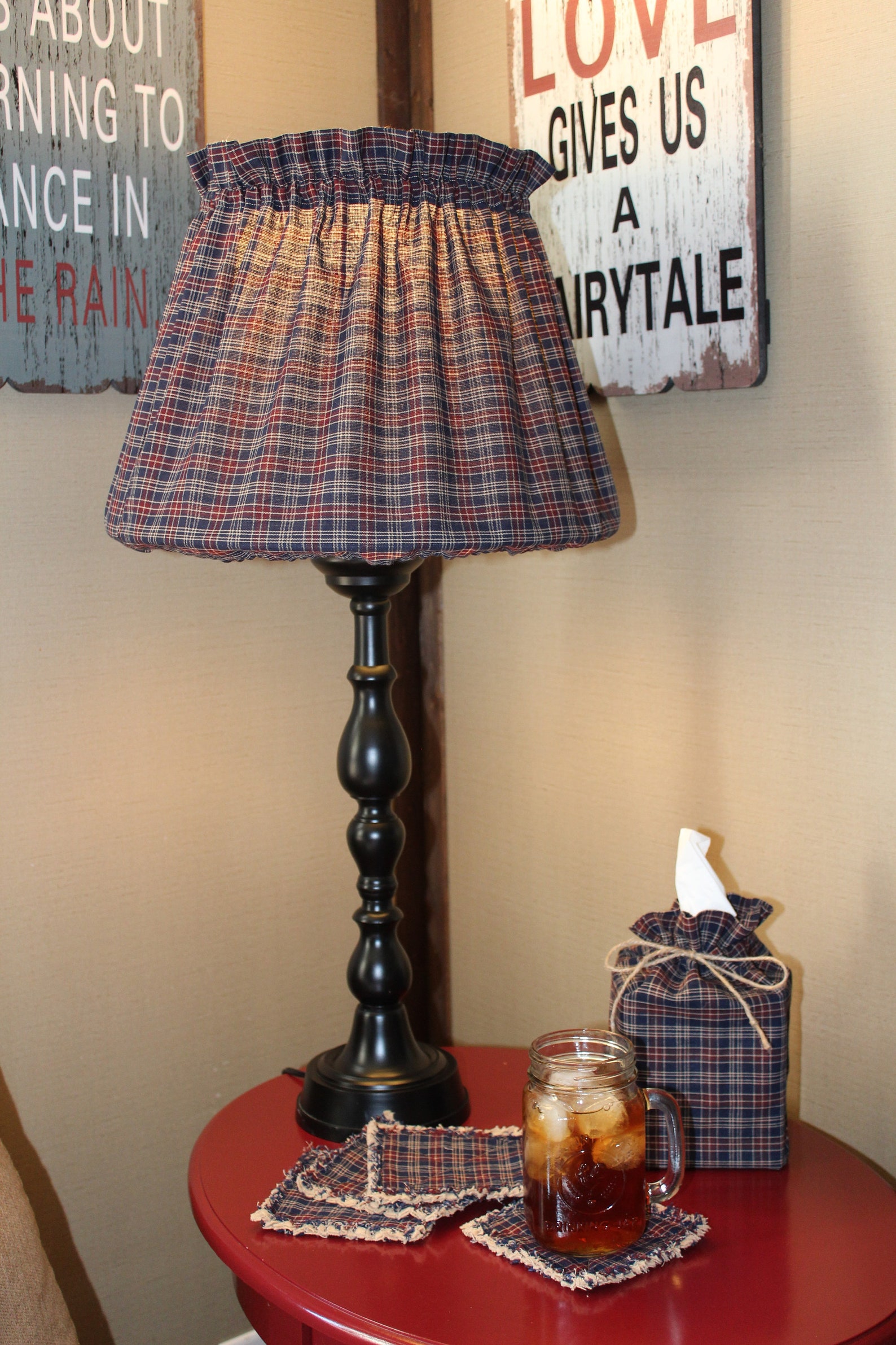 Primitive Lamp Shade Cover large Etsy