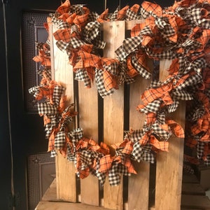 Primitive Homespun Rag Garland