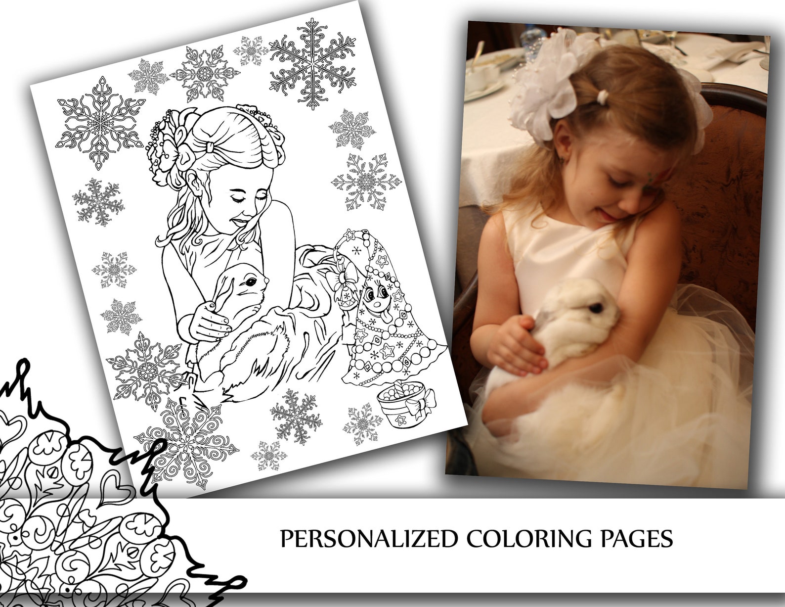 Personalized coloring book custom coloring pages with your | Etsy