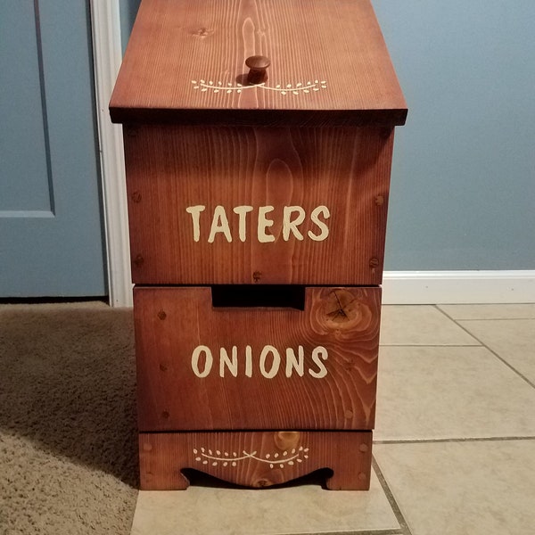 Potato and Onion Storage Bin