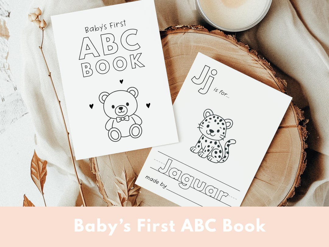 Baby's First ABC Book | Alphabet Book | Printable Alphabet | Baby ...