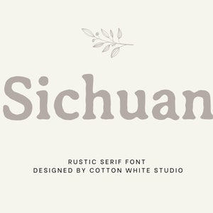 Sichuan Rustic Font | Fonts for Cricut | Procreate Font | Farmhouse  Fonts | Modern  Font | Logo Fonts | Handwritten Font | Boho Fonts
