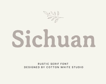 Sichuan Rustic Font | Fonts for Cricut | Procreate Font | Farmhouse  Fonts | Modern  Font | Logo Fonts | Handwritten Font | Boho Fonts