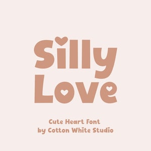 Manuscrite Silly Love Cute | Procreate polices | Polices mignonnes | Polices de caractère | Police de caractère coeur | Toile | Saint-Valentin| Police Girl Boss | Police Love