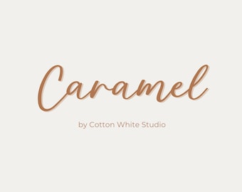 Carattere Caramel Handwritten, Carattere Calligrafico, Carattere per Firma, Carattere per Logo, Scrittura a Mano, Carattere Corsivo, Carattere per Matrimonio, Carattere Elegante, Femminile