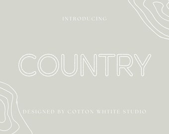 Country Rustic Font | Fonts for Cricut | Procreate Font | Farmhouse Fonts | Modern  Font | Logo Fonts | Imperfect Font