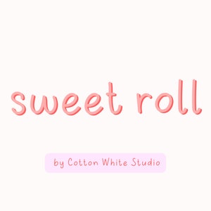 SweetRoll Notes Police manuscrite, Procreate Fonts, Goodnotes Fonts, Planner Fonts, Cute Font, Canva, Craft Fonts, Cricut Fonts, Kids Font