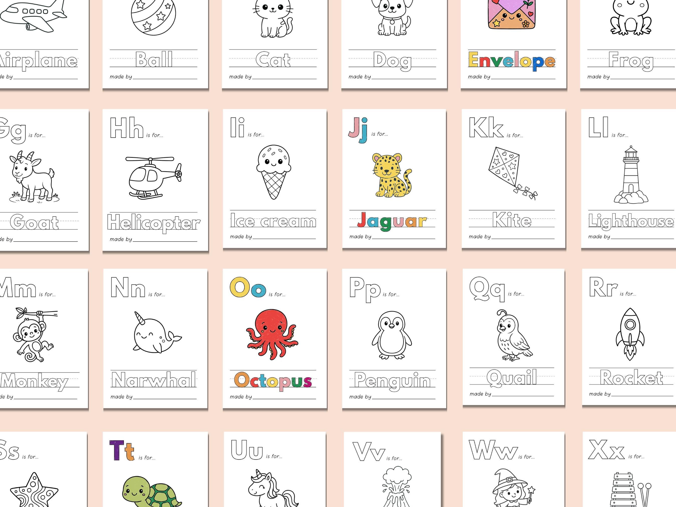 Baby's First ABC Book | Alphabet Book | Printable Alphabet | Baby ...