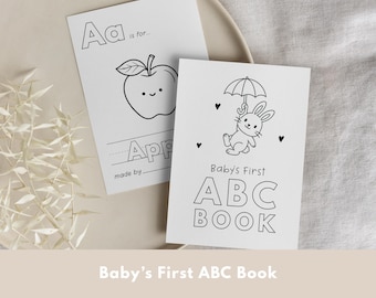 Baby's First ABC Book | Alphabet Book | Printable Alphabet | Baby Shower ABC Book | Printable ABC Baby | Printable Baby Alphabet Book |