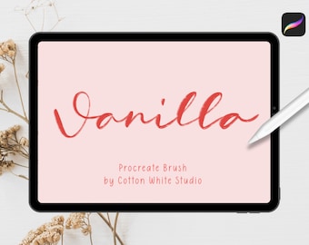 Procreate 用バニラ ブラシ | カリグラフィー ブラシ | Procreate レタリング ブラシ | Procreate ブラシ | Procreate ツール