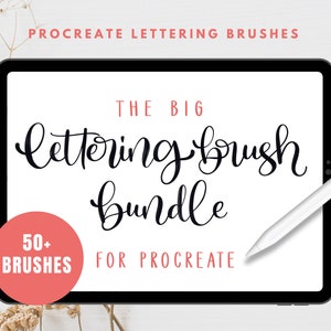 The Big Lettering Brush Bundle for Procreate | Calligraphy Brush | Lettering Brush Procreate | Procreate Brush Bundle | Glitter Brushes