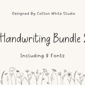 Handschriftlettertypebundel 2 | Lettertypen voortplanten | Goodnotes-lettertypen | Plannerlettertypen | Lettertype digitale notities | Canvas | Lettertypen voor docenten | Cricut-lettertypen |