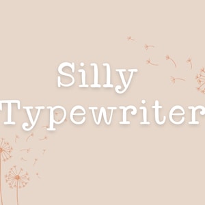 Silly Typewriter Handwritten Font | Fonts for Cricut | Procreate Font | Farmhouse Fonts | Typewriter Font | Fonts for Crafters