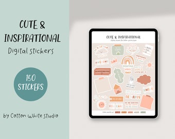 Cute & Inspirational Digital Stickers | Goodnotes Stickers | Cute Digital Stickers | Planner Stickers | iPad Stickers | Motivational Sticker