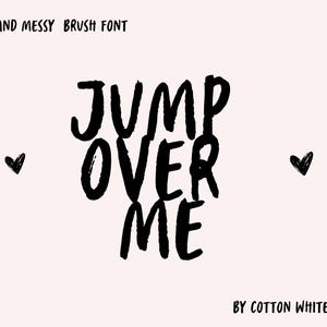 Jump over Me | Cute Brush Font | Fun & Quirky Handwritten Font  | Playful Font | Procreate Fonts | Craft Fonts  | Quirky Font, Kids Font