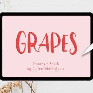 Grapes Brush for Procreate | Calligraphy Brush | Lettering Brush Procreate | Procreate Brush | Procreate Tools
