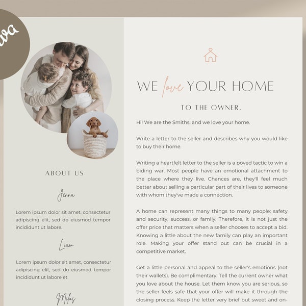 love letter paper design pdf Mint Green Home Buying Offer Letter Template Canva | Letter to Seller | We Love Your Home | Editable Home Offer Template | Canva Template