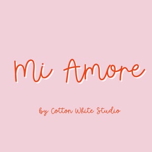 Mi Amore handgeschriebene Schrift | Goodnotes-Schriftarten | Canva Schriftarten | Procreate Schriftarten | Niedliche Schriftarten | Planer Schriftarten | Handgeschrieben | Schreibschrift