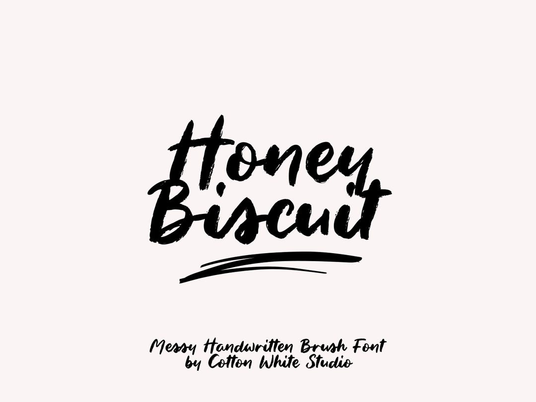 Honey Biscuit - Handwritten Brush Font | Wedding Font | Cursive Font ...