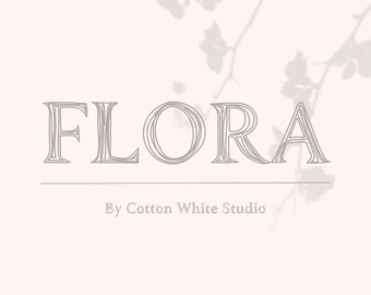 Flora Farmhouse Font | Fonts for Cricut | Procreate Font | RusticFonts | Modern  Font | Logo Fonts | Handwritten Font  | Boho Fonts