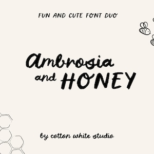 Manuscrite Ambrosia Duo | Procreate polices | Polices de caractères pour mariage | Polices de caractère | Police mignonne | Toile | Polices artisanales | Polices Cricut