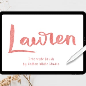 Lauren Brush for Procreate | Calligraphy Brush | Lettering Brush Procreate | Procreate Brush | Procreate Tools