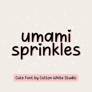 Umami Streusel süße handgeschriebene Schrift | Procreate Schriftarten | Goodnotes-Schriftarten | Planer Schriftarten | Herz Schrift | Leinwand | Valentinstag| Kids Schriftart