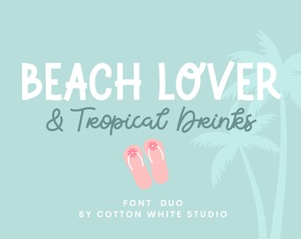 Handwritten Font Duo | Cute Font | Font Duo | Procreate Font | Casual Font | Craft Font | Boho Font | Handwriting Fonts |