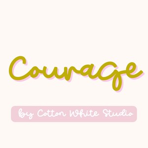 Courage Cursive Handwritten Font | Bouncy Fonts | Canva Fonts | Procreate Fonts | Cute Fonts | Craft Fonts | Handwritten | Script Font