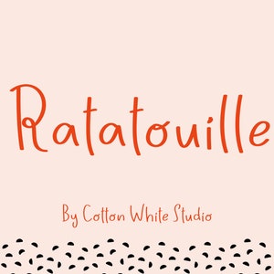 Ratatouille Quirky Font, GoodNotes Fonts, Note Fonts, Note Taking Fonts, Notetaking Fonts, Cute Fonts, Handwritten Fonts, Handwriting
