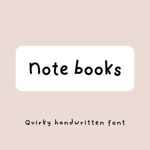 Notizbücher handgeschriebene Schrift | Schriftarten für Cricut | Procreate Schriftart | Hinweise Schriftart | Handgeschriebene Schrift | Handmade Schrift | Digitale Notizen