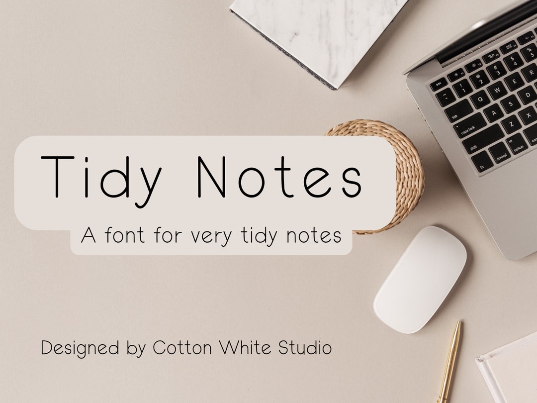 Tidy Notes Handwritten Font | Goodnotes Fonts | canva Fonts | Procreate ...