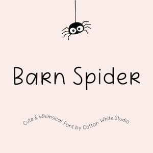 Manuscrite Grange Spider | Notes numériques | Polices Goodnotes | Polices de caractère | Police mignonne | Toile | Polices pour enfants | Police de caractère pour enseignants | Mignonne