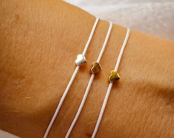 Memorjew Bracciale Con Ciondolo A Cuore E Cristalli Iniziale, Regalo Per Donne E Ragazze, Acciaio Inossidabile 316L